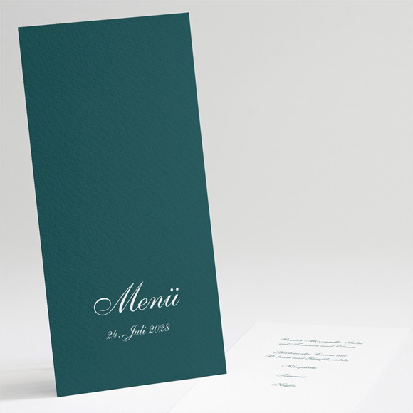 Menükarte Hochzeit Klassisches Monogramm ref.N221139