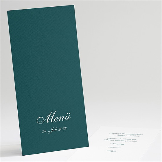 Menükarte Hochzeit klassisches monogramm