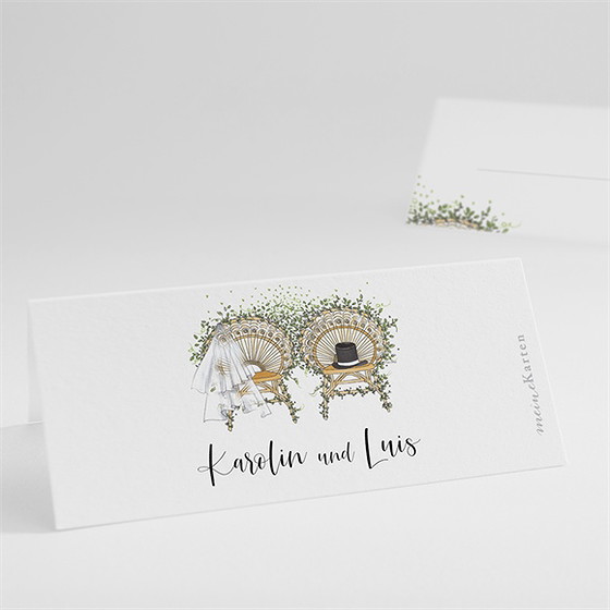 Tischkarte Hochzeit Landkunstliebe