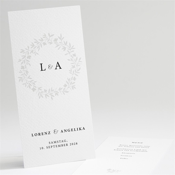 Menükarte Hochzeit Herrlich ref.N221130