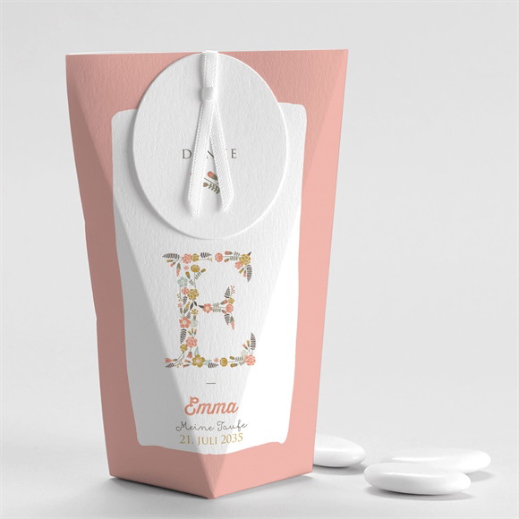 Geschenkbox Taufe Blumenalphabet Mädchen 2 ref.N520197