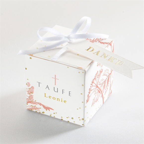 Geschenkbox Taufe Vintage Natur - Gold ref.N340554
