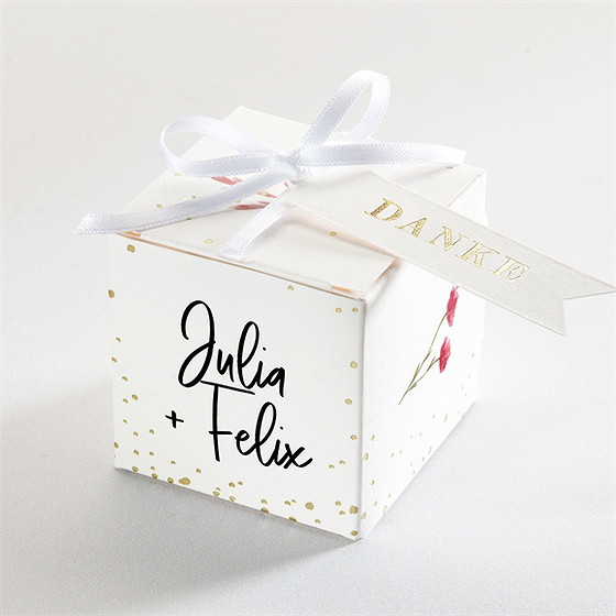 Geschenkbox Hochzeit Landkunst - Gold