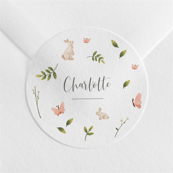 Sticker Geburt Häschen ref.N3601337