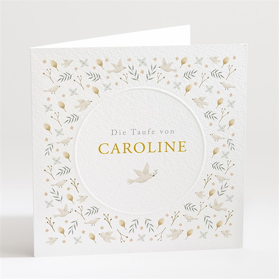 Einladung Taufe Zarte Eleganz
