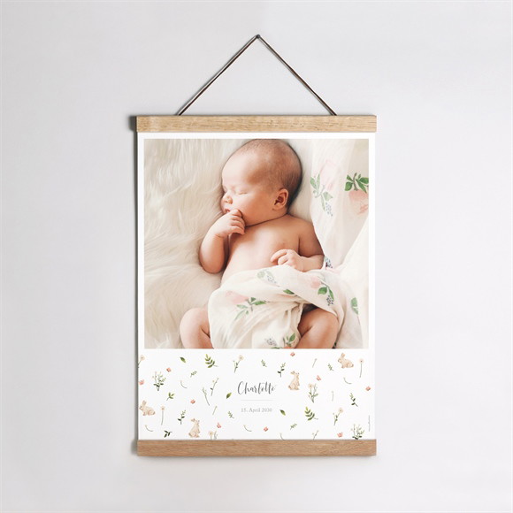 Geburtsposter Häschen ref.N260110