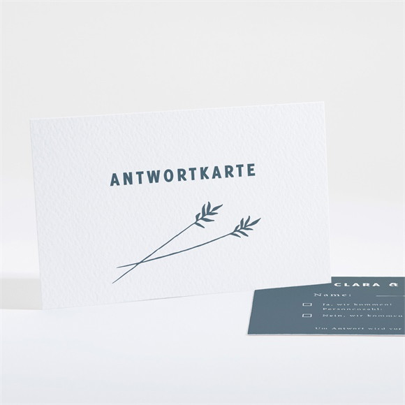 Antwortkarte Hochzeit Halm ref.N161237