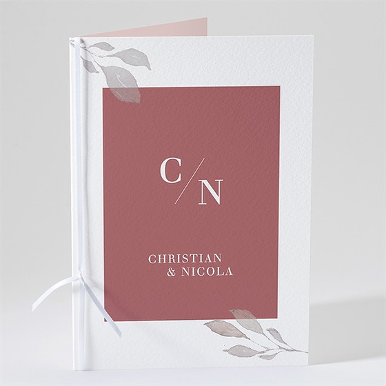 Kirchenheft Hochzeit eleganz in rosa