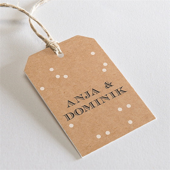 Geschenkanhänger Hochzeit Kleines Origami