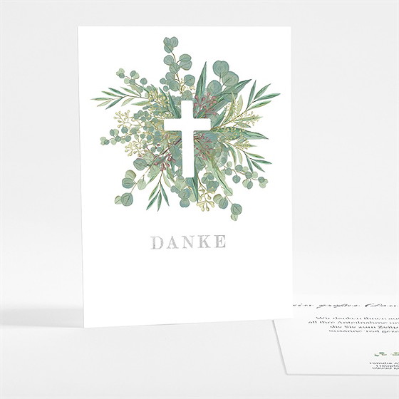 Trauerdanksagung gedenken - silber