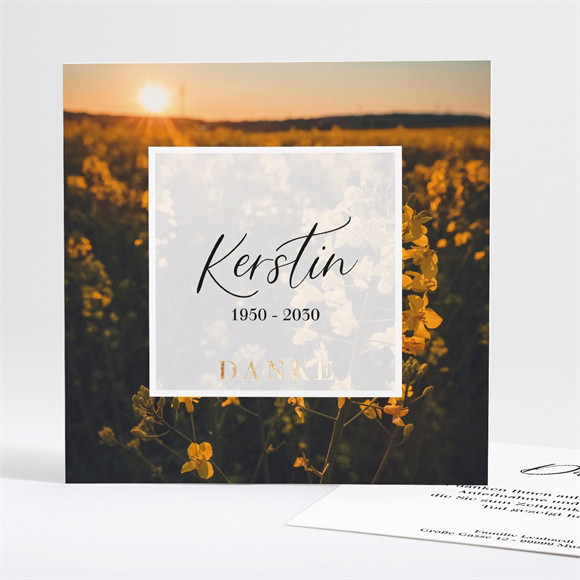 Trauerdanksagung Ewig - Quadrat ref.N351393