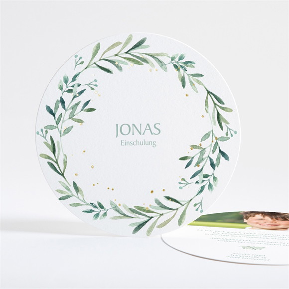 Einladungskarte Einschulung Schulstart - Gold ref.N321250