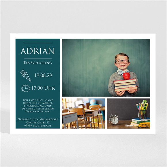 Einladungskarte Einschulung Schulanfang ref.N110236