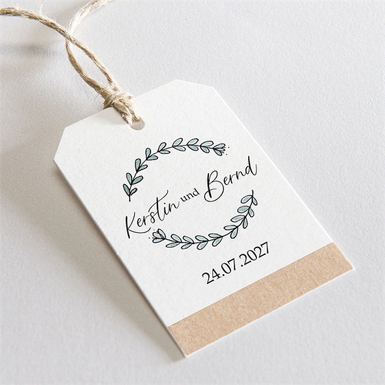 Geschenkanhänger Hochzeit wir beide