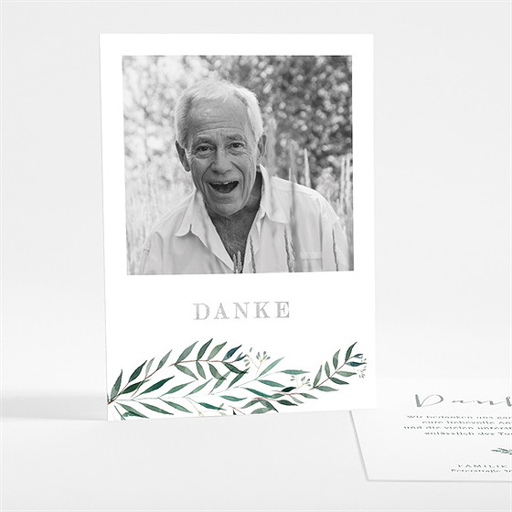 Trauerdanksagung Erinnerung - Silber