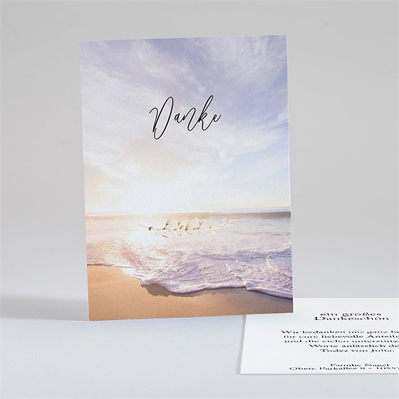 Trauerdanksagung Wiedersehen