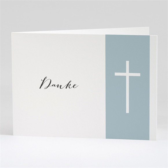 Trauerdanksagung Einfache Eleganz - Klappkarte ref.N42141