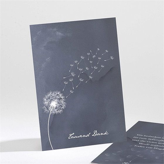 Trauerdanksagung Besinnung - Hochkant