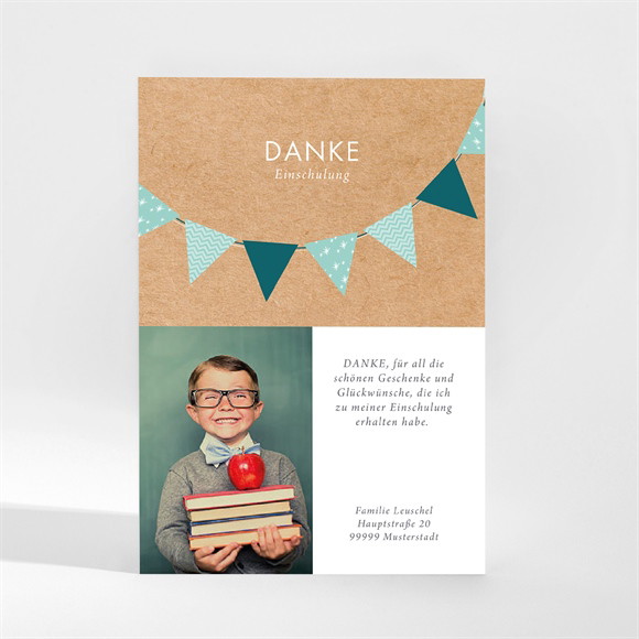 Dankeskarte Einschulung Einschulungsparty - Magnet ref.N210181