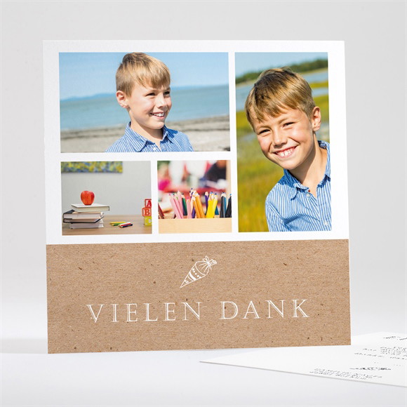 Dankeskarte Einschulung Endlich Schulbeginn ref.N351436