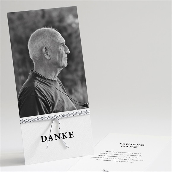 Trauerdanksagung Sein Roman - Kordel ref.N221259