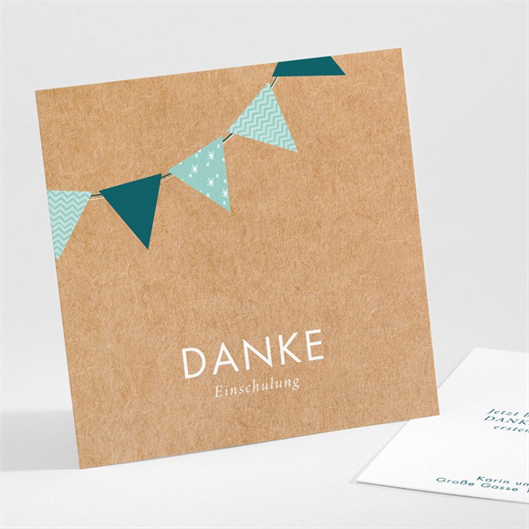 Dankeskarte Einschulung Runde Vorfreude ref.N301446