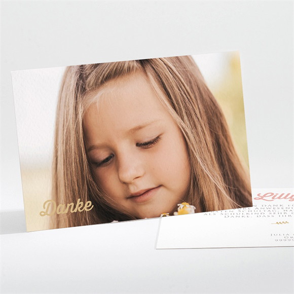 Dankeskarte Einschulung Sanfter Schulbeginn ref.N111322