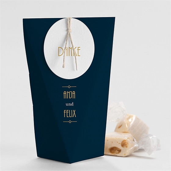 Geschenkbox Hochzeit Art Déco - Schachtel