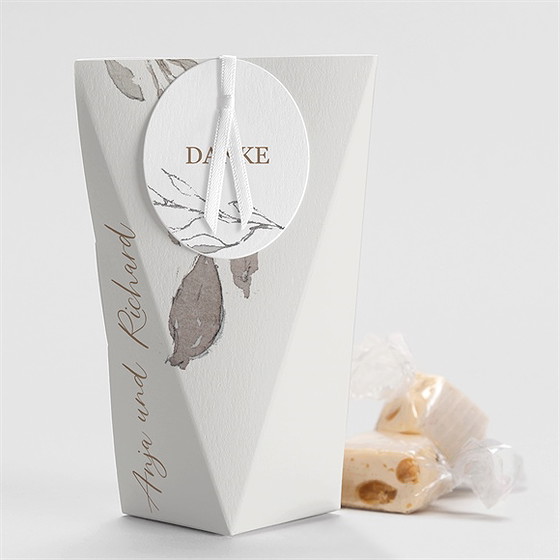 Geschenkbox Hochzeit Elegante Skizze - Schachtel