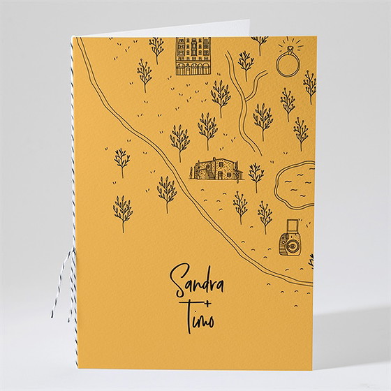 Kirchenheft Hochzeit bohemian chic