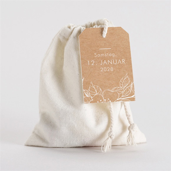 Geschenkbeutel Taufe Veredelung auf Kraft ref.N291539