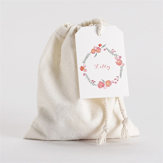 Geschenkbeutel Kommunion Aquarellkranz