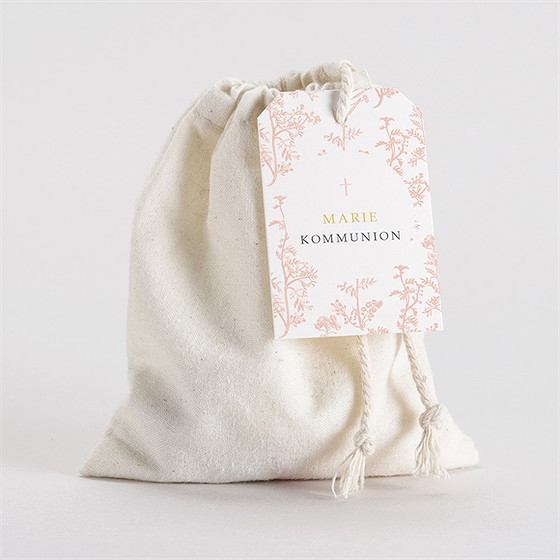 Geschenkbeutel Kommunion Pflanzendrucke