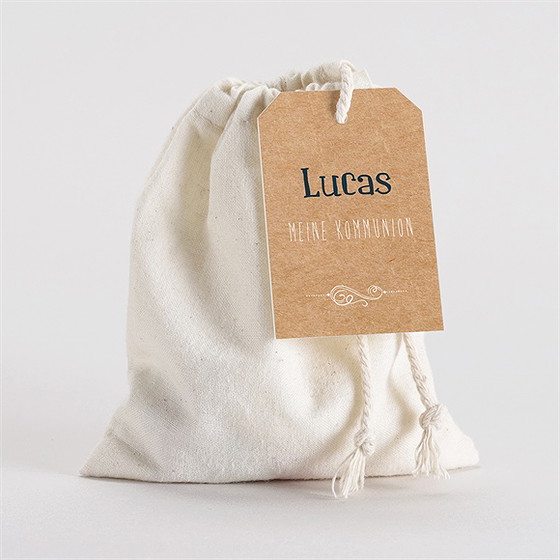 Geschenkbeutel Kommunion Kraftpapierillustration