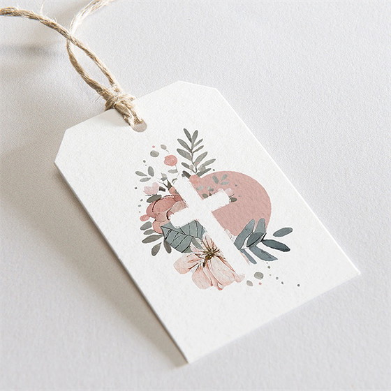 Geschenkanhänger Taufe Prachtvoll
