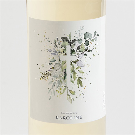 Flaschenetikett Taufe Im Licht Getauft