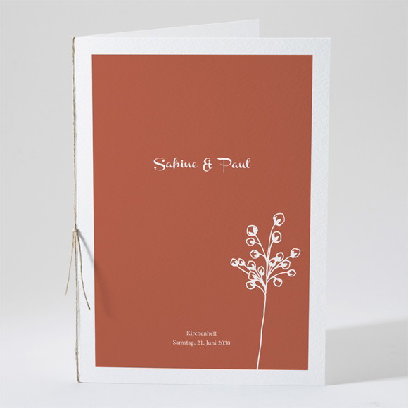 Kirchenheft Hochzeit Herbstblüten ref.N491287