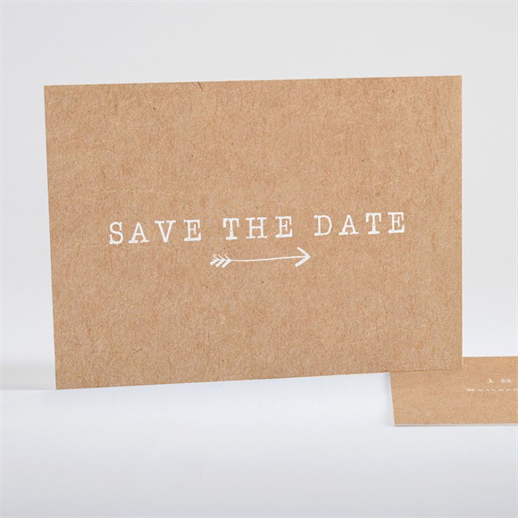 Save the Date Karte Abdruck des Herzens - 2 ref.N15140