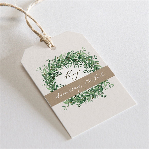 Geschenkanhänger Hochzeit Frühlingskranz ref.N291284