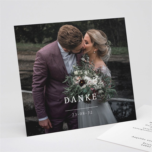 Dankeskarte Hochzeit Vor dem Objektiv ref.N311261