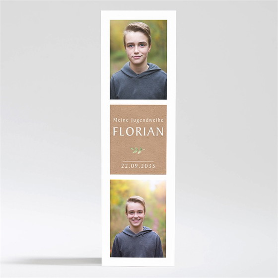 Einladungskarte Jugendweihe kraftpapier-design - magnet