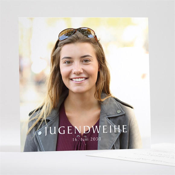 Einladungskarte Jugendweihe Flieder ref.N351441