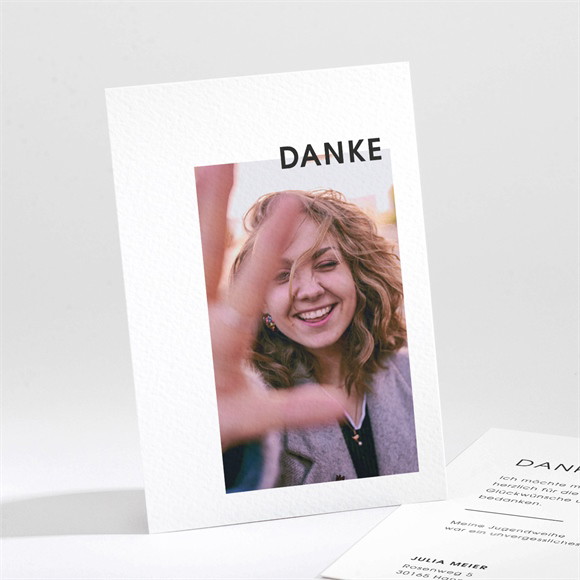 Danksagungskarte Jugendweihe Partystimmung ref.N211612