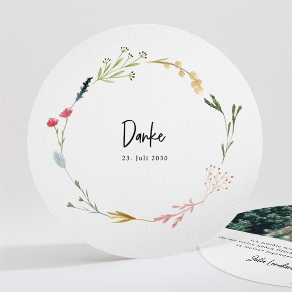 Danksagungskarte Jugendweihe Florale Stimmung ref.N321265