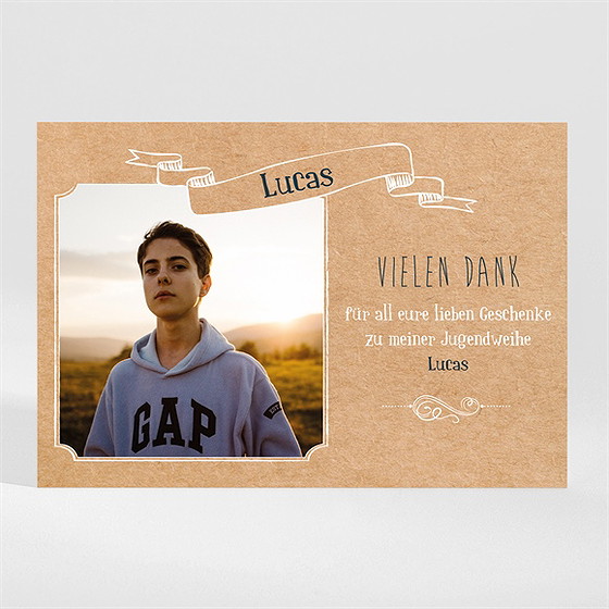 Danksagungskarte Jugendweihe Moderne Kreation - Magnet