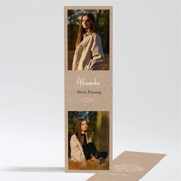 Andenken Firmung Dunkles Kraftpapier ref.N201318