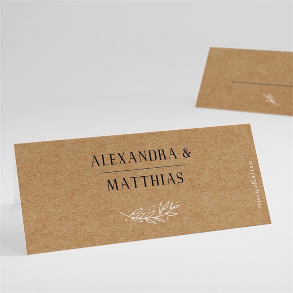 Tischkarte Hochzeit Romanze ref.N440832