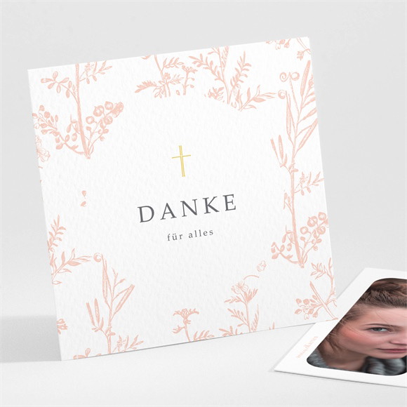 Danksagungskarte Firmung Toile-de-Jouy ref.N301478