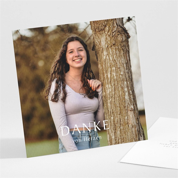 Danksagungskarte Firmung Zarter Ichthys ref.N301477