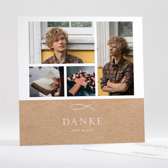 Danksagungskarte Firmung Licht und Glaube ref.N351484